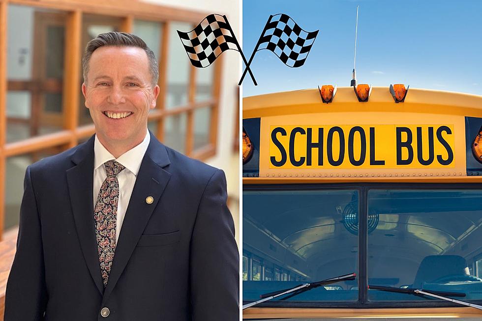 See the NH Teacher of the Year Drag Race a School Bus