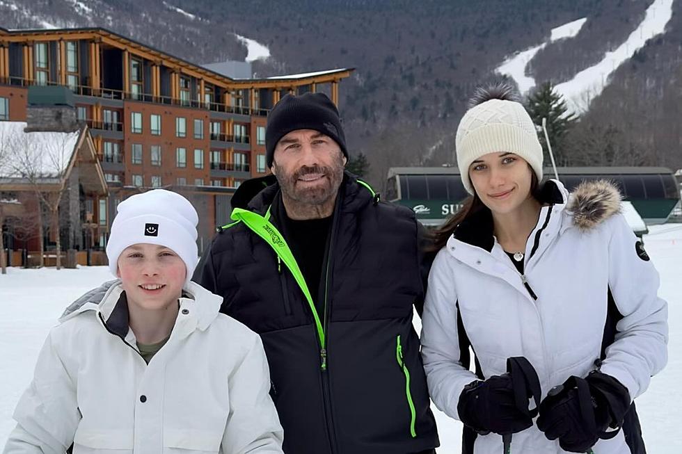 John Travolta Spends the Holidays Skiing With His Kids in New England