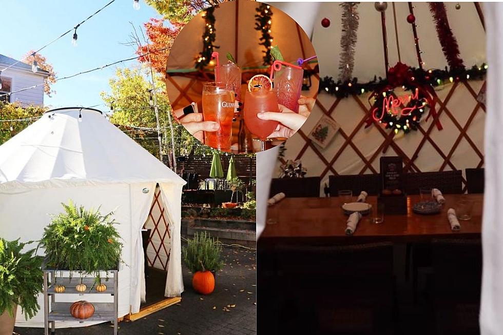 Dine in Christmas-Themed, Heated Yurts at This New England Eatery & Bar