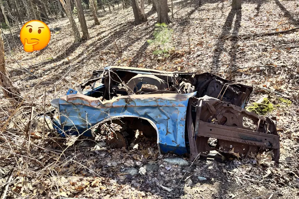 What is This Abandoned Car Doing in the Woods in Hampton, NH?