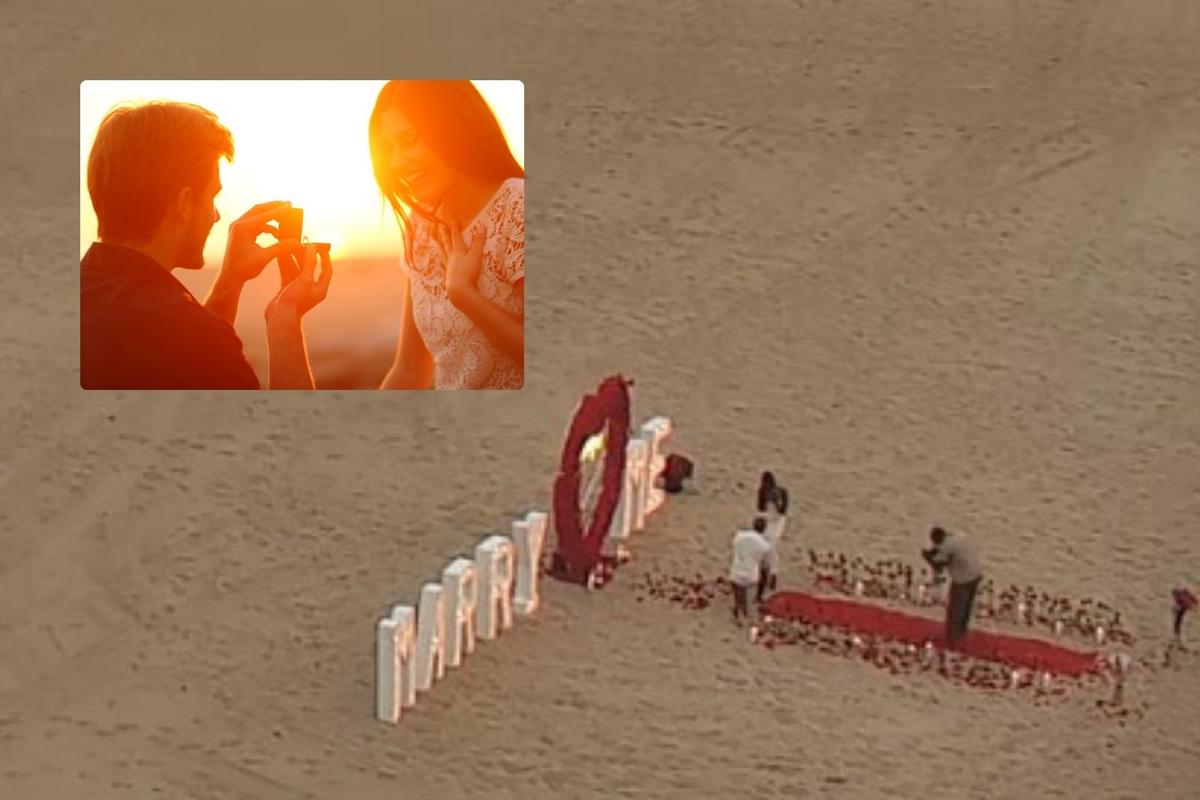 Extravagant Proposal on Hampton Beach in New Hampshire Was Quite the Scene