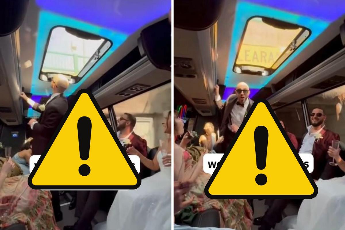 Newlyweds' Party Bus gets "Storrowed," Hits Bridge in Boston
