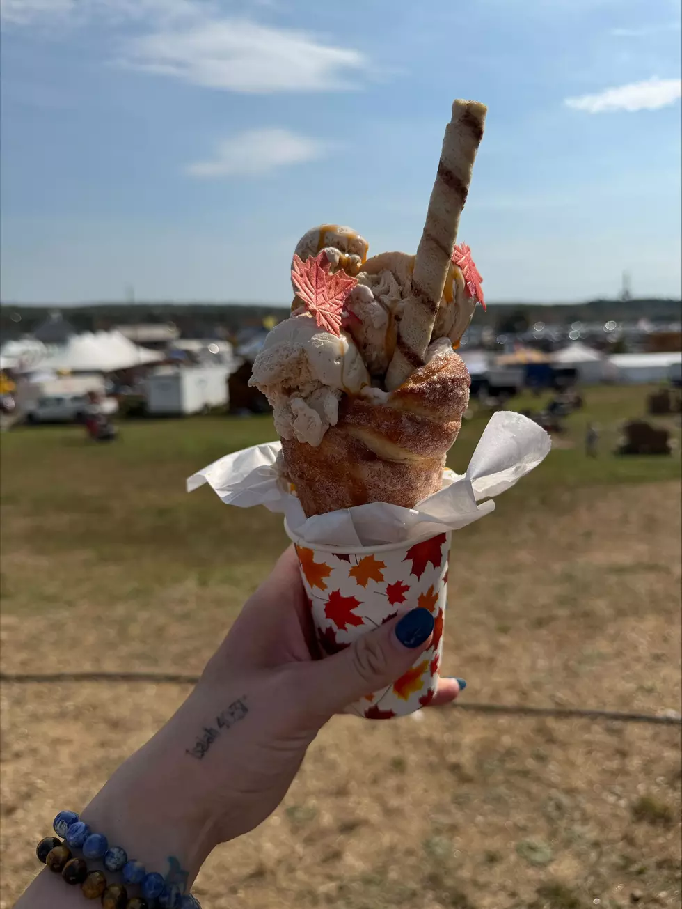 Maple Ice Cream in a Donut Cone via Katie Killourhy