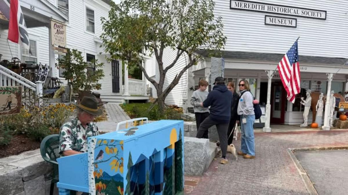 New Public Piano Brings Art And Music To Meredith NH’s Main Street