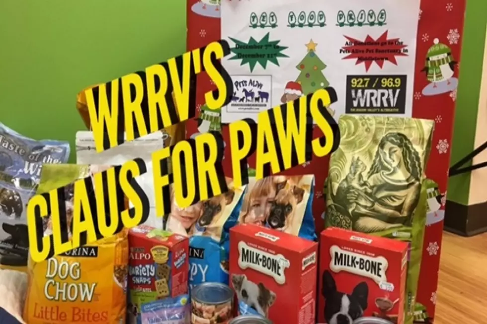 WRRV Wants to Thank You For Donating to Claus For Paws