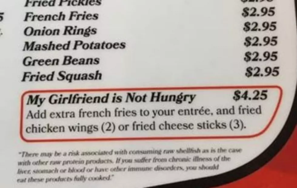 Menu Offers “My Girlfriend Is Not Hungry” Side Dish