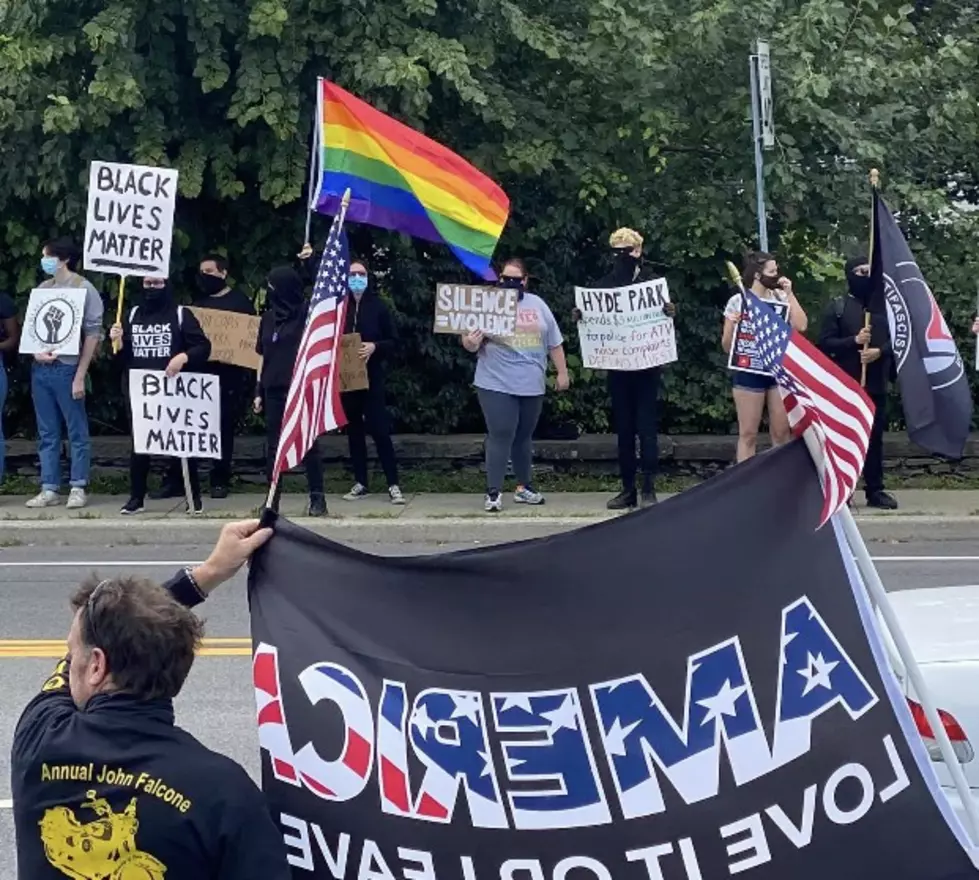 Photos: Black Lives &#038; Blue Lives Matter Protests Meet Head On in Hyde Park