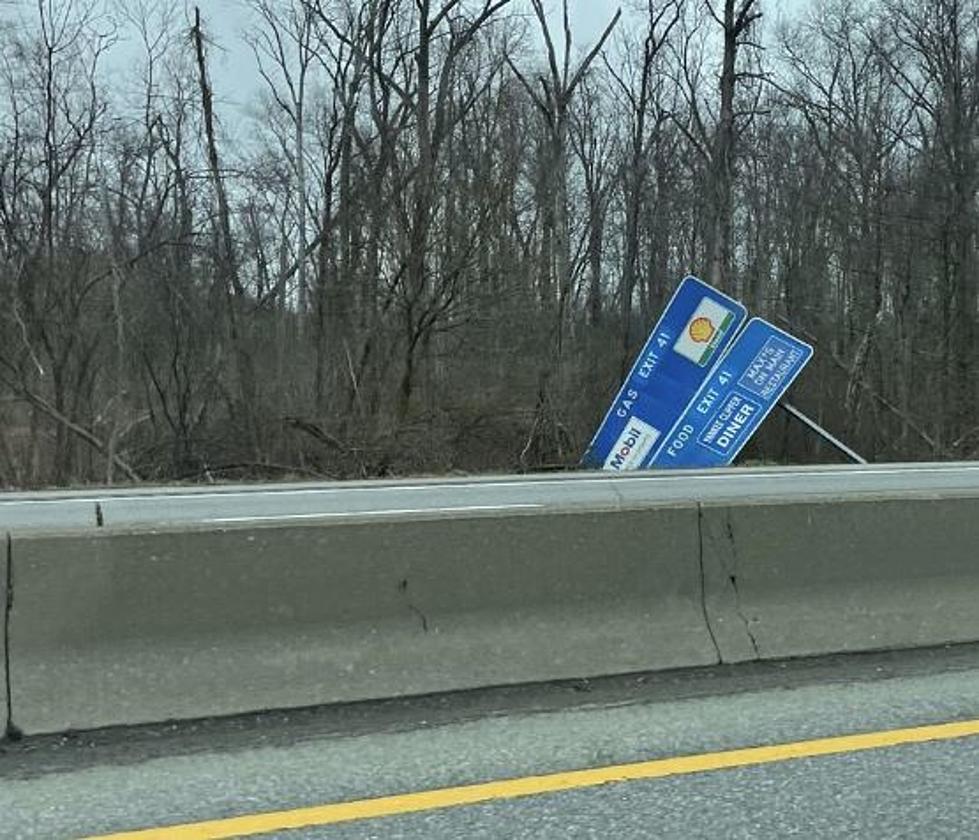 Are They Ever Going To Fix This Toppled Highway Sign in Fishkill?