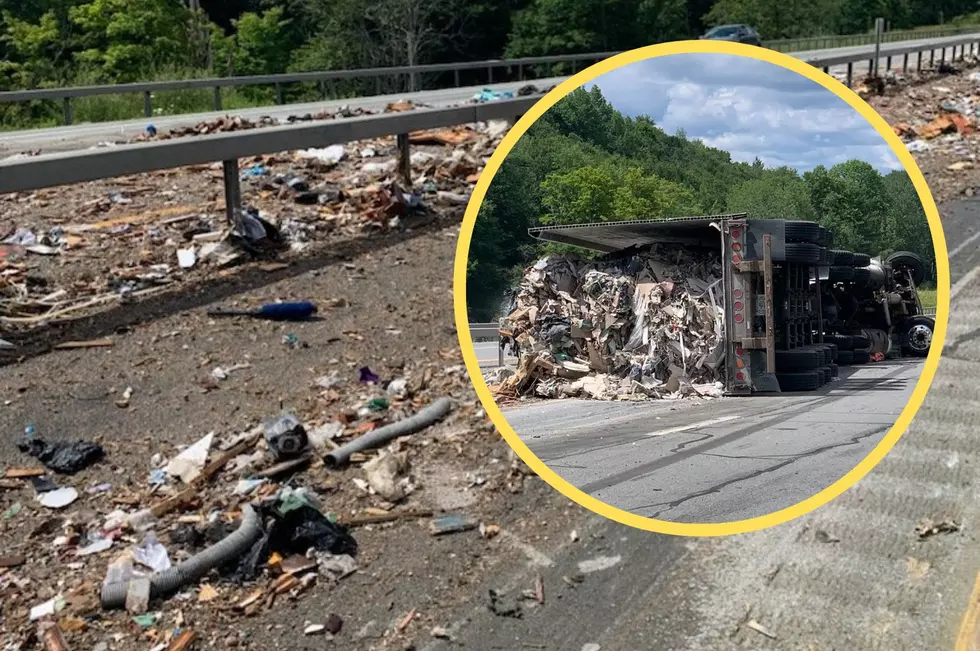 Not Again! “Dangerous” Garbage Truck Overturns on Route 17