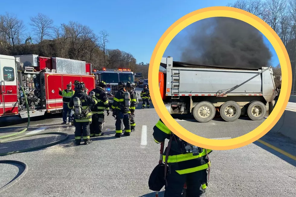 PHOTOS: Massive Response for Dump Truck Fire on Route 9