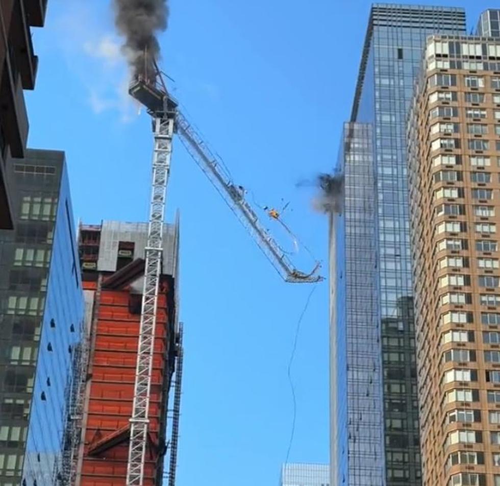 Horrifying Video Of Crane Falling Off of Skyscraper in New York
