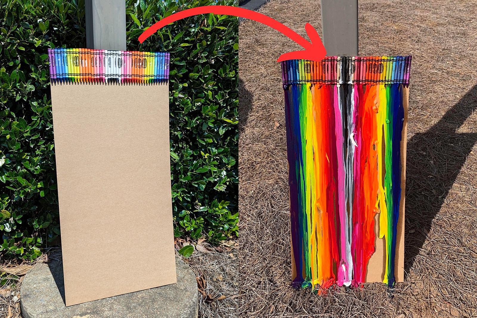 Make a Rainbow Crayon using the Melting Point for Crayons!