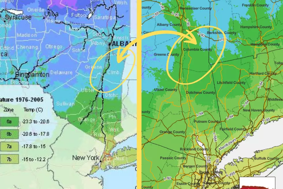 Columbia County, NY was the area most affected by the new USDA plant hardiness map in the Hudson Valley
