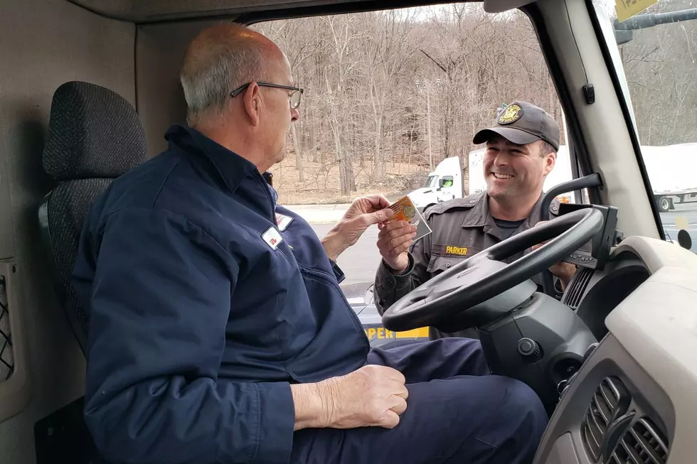 The special pamphlets handed out to truck drivers in New York state last week focused on telltale signs of human trafficking