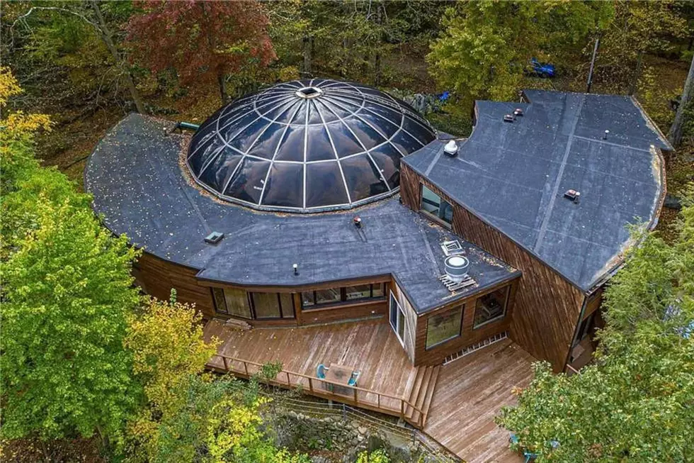 Aerial shot of a home in Westchester County, NY
