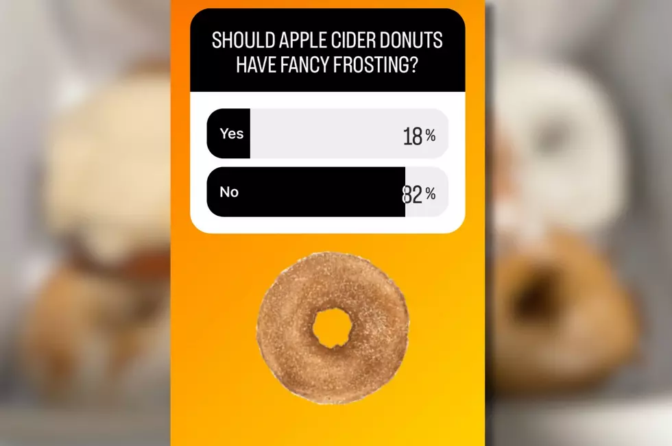 A poll showing that 82 percent of Hudson Valley residents don't want icing on apple cider donuts