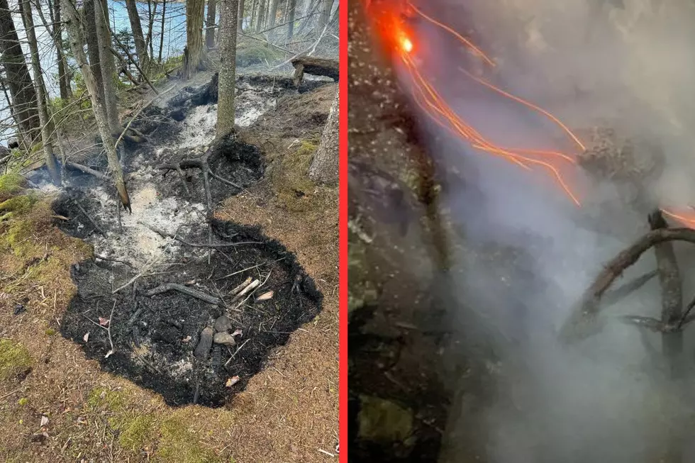 A small forest fire in Hamilton County, NY