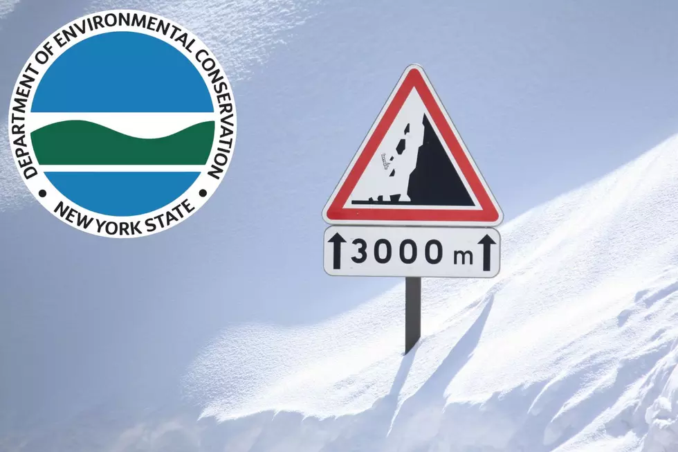 The NYS DEC is warning New Yorkers in the Adirondack region of increased avalanche risks (NYS DEC via Facebook/Canva)