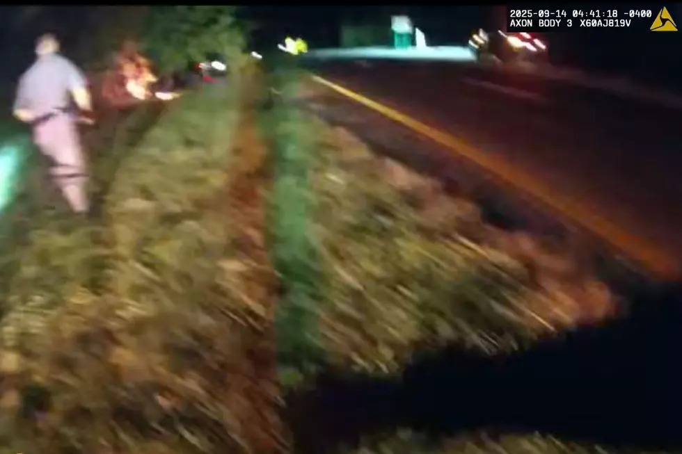 Officers responded to a single-vehicle crash in Ramapo, NY on September 14th (New York State Police via Facebook)