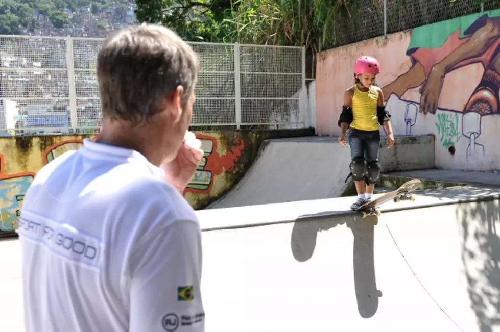 Disturbing video of dad kicking his son down a skateboarding ramp