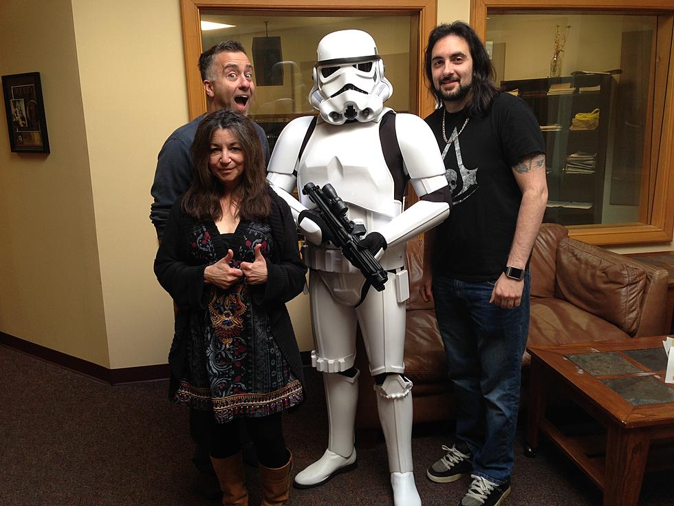 Stormtrooper invades the WPDH studio
