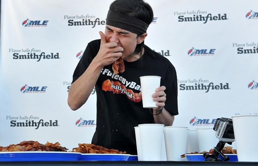 Guy Sets Record For Eating Bacon [Watch]