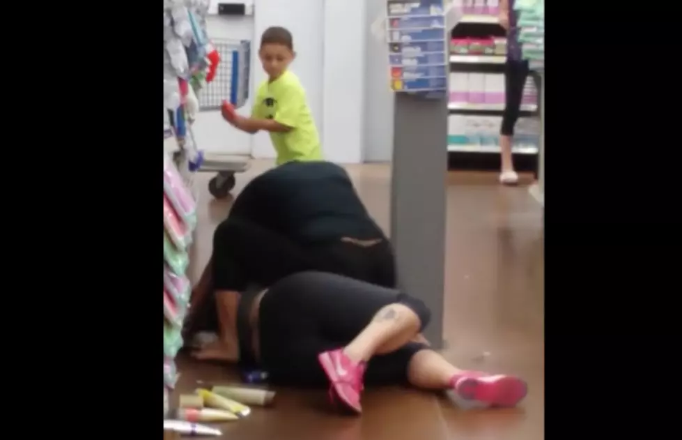 6-Year-Old Boy Assists His Mom During a Fight at Wal-Mart