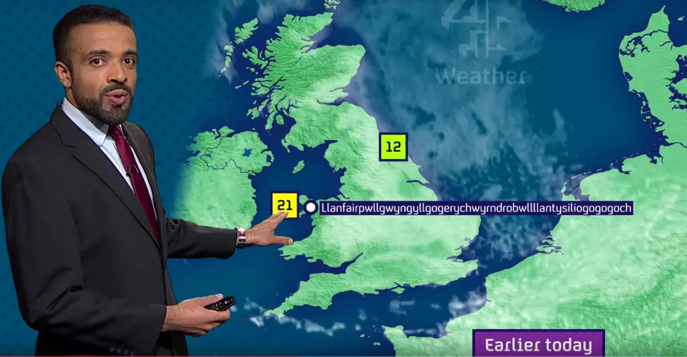 Weatherman Perfectly Pronounces 58 Letter Long Town Name