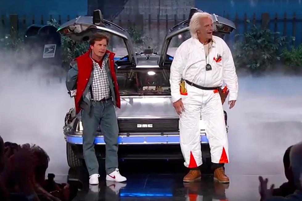 Watch: Marty McFly and Doc Brown Reunite on Jimmy Kimmel