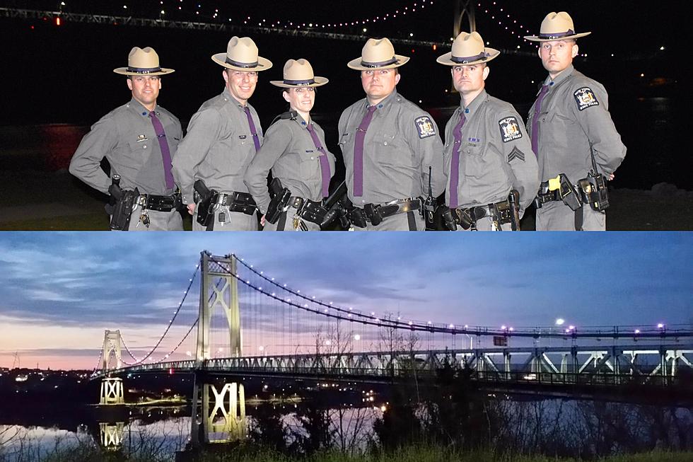 Mid-Hudson Bridge Displayed Purple Lights in Honor of New York State Police