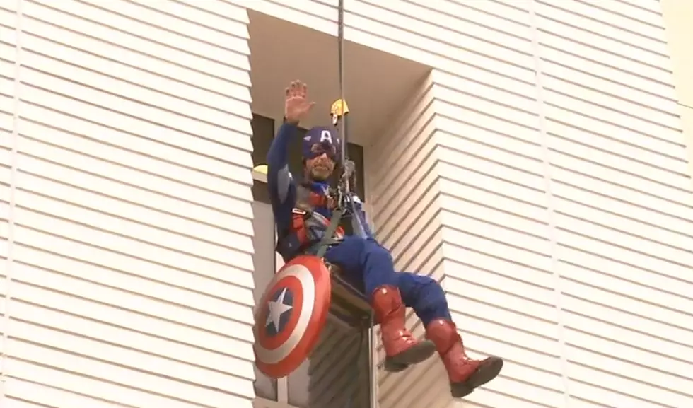 Poughkeepsie Window Washers in Costume to Cheer Up Sick Kids