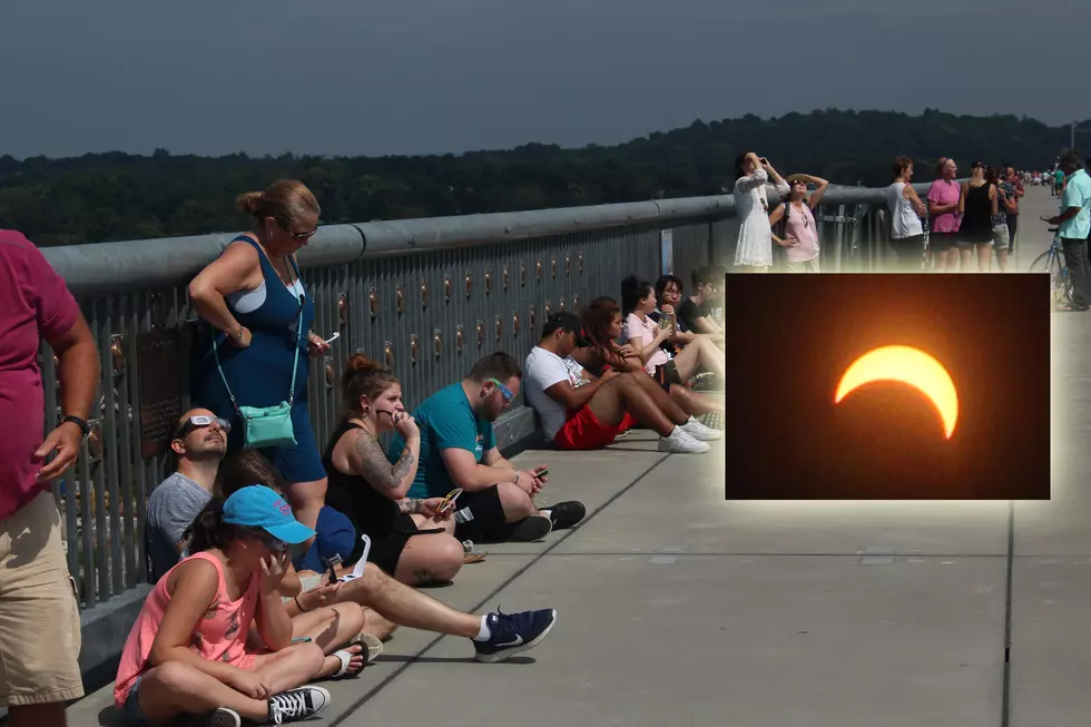 Eclipse Time Lapse on the Walkway Over The Hudson