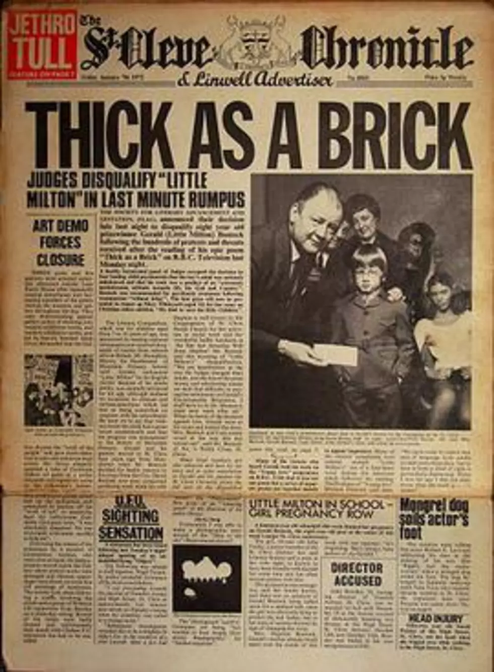 WPDH Album of the Week: Jethro Tull &#8216;Thick as a Brick&#8217;
