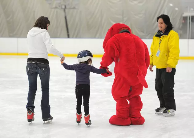 Clifford the Big Red Dog at Skate Time in Accord