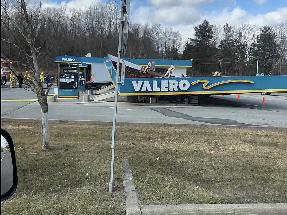 Gas Station Canopy Collapses in Ulster County