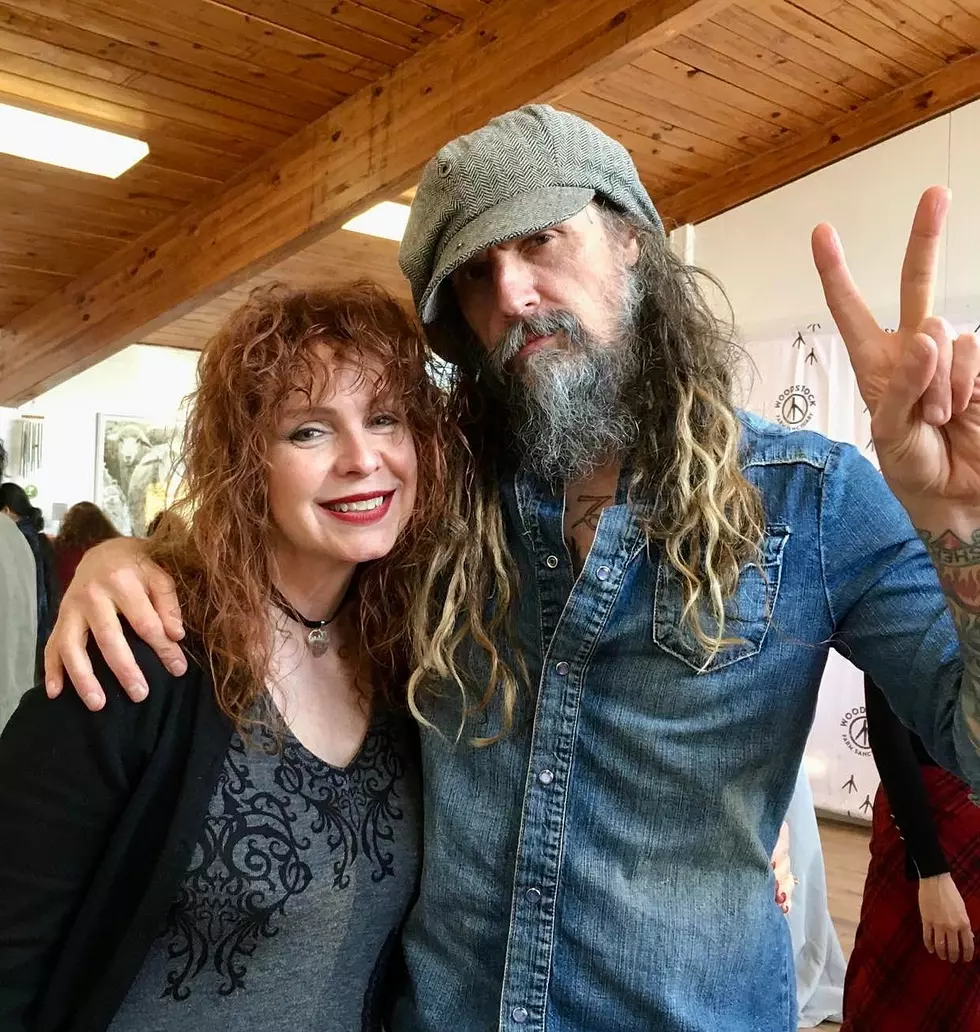 Karen Millman, a volunteer, at a fundraiser for Woodstock Farm Sanctuary. Photo credit: Karen Millman