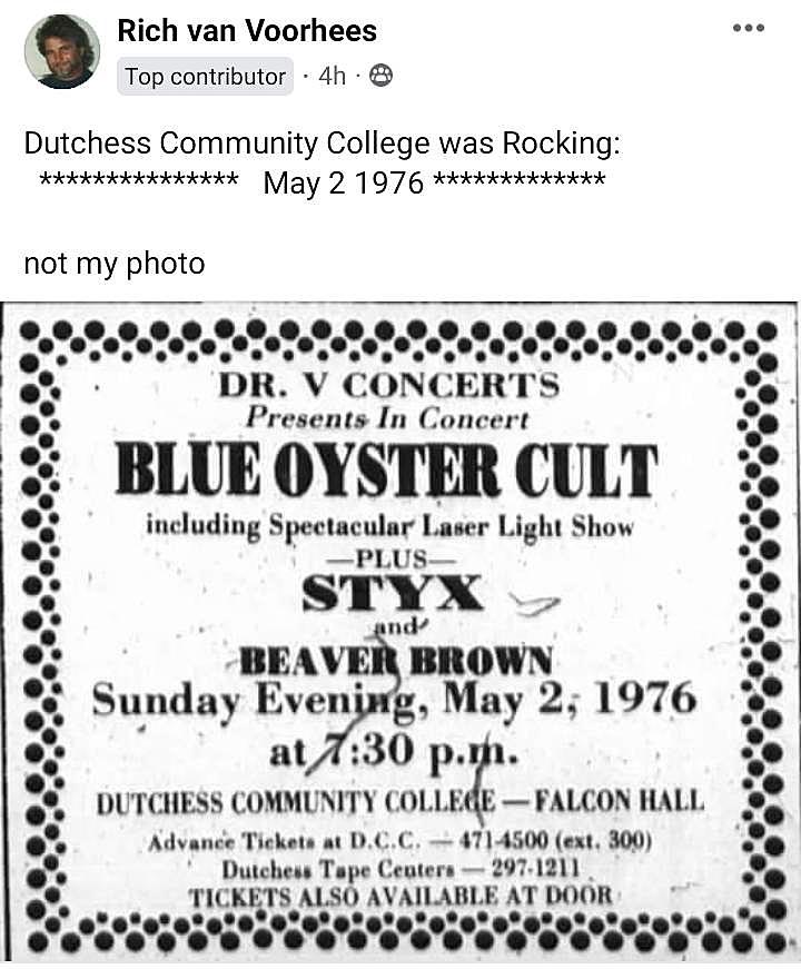 Flashback: That Time Blue Oyster Cult and Styx Played DCC