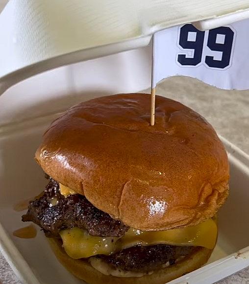 99 Burger - Aaron Judge-inspired Burger Is On Yankee Stadium's Menu