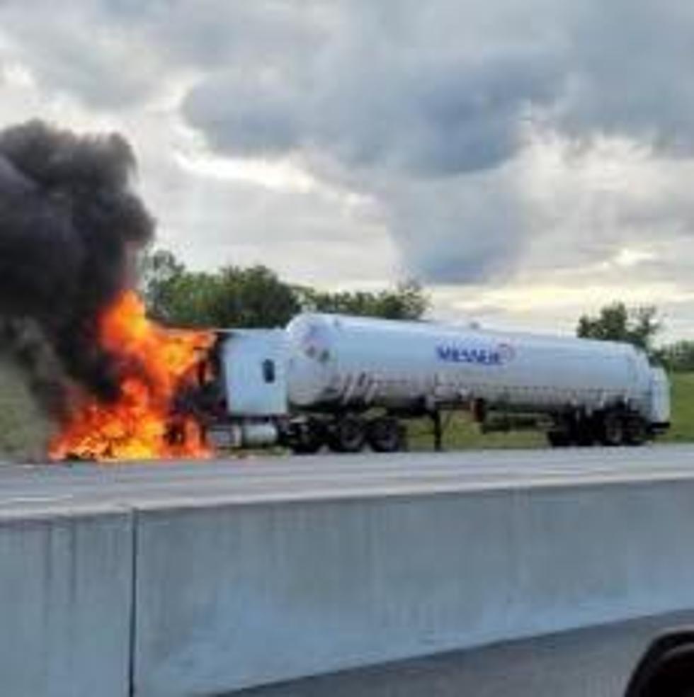 Liquid Nitrogen Truck Catches Fire On New York State Thruway