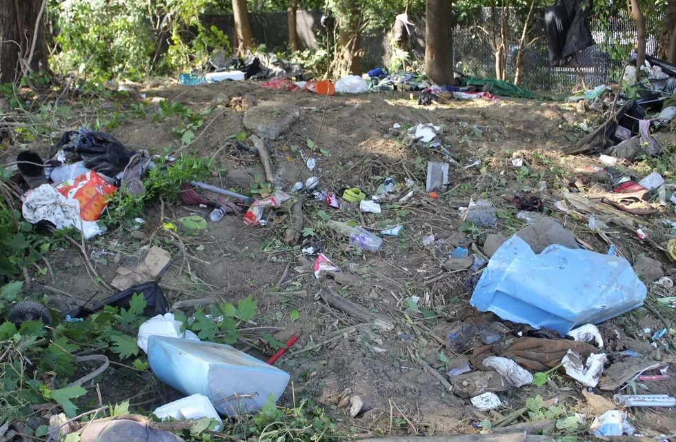 Garbage and Debris in Main Street Poughkeepsie vacant lot