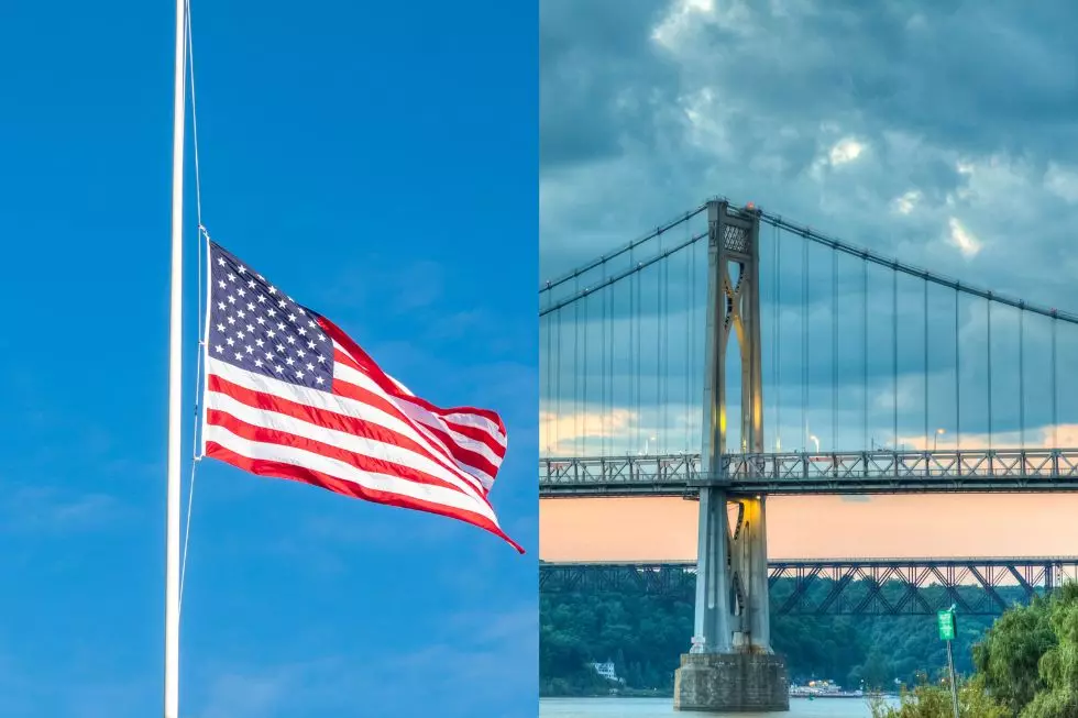 Hudson Valley Flags Lowered, Local Landmark Lit This Week