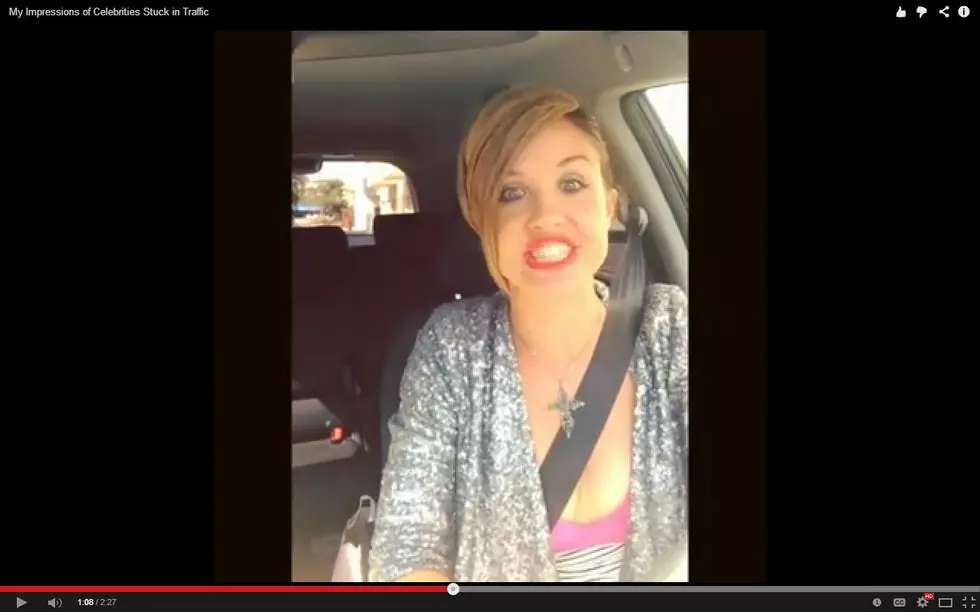 A Woman Does 14 Impressions of Celebrities Stuck in Traffic (VIDEO)
