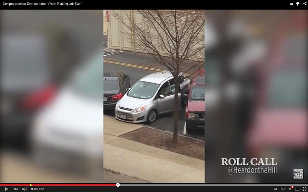 Congresswoman REALLY BAD at Parking (VIDEO)