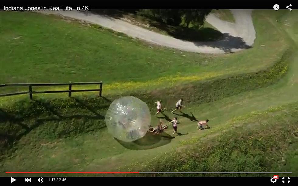 Watch People Get Mowed Down Trying to Outrun a Huge Rubber “Zorb” Ball (VIDEO)