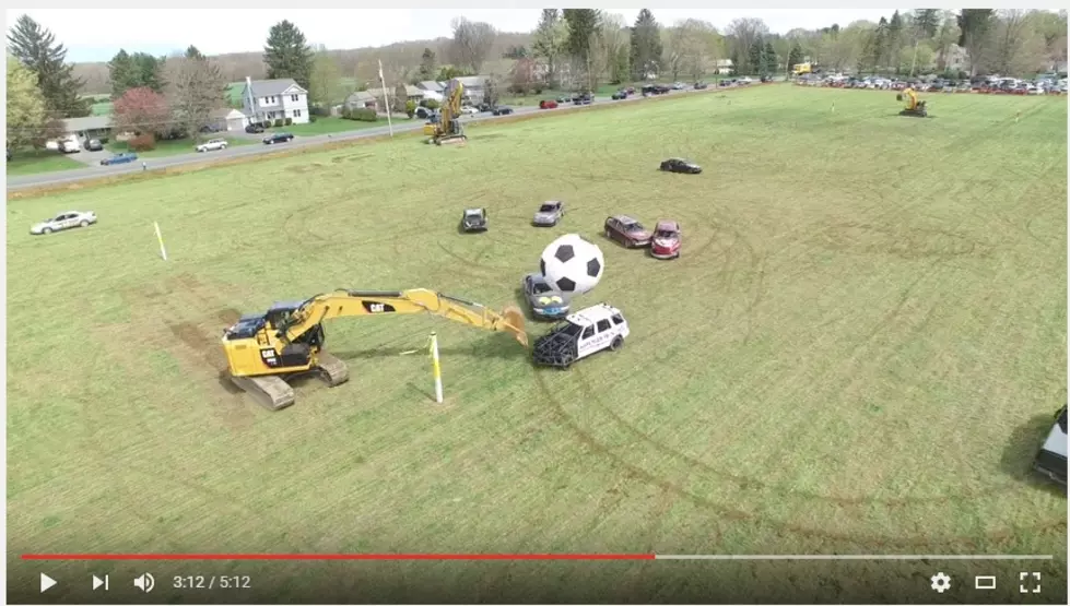 Car Soccer From a Drone [VIDEO]