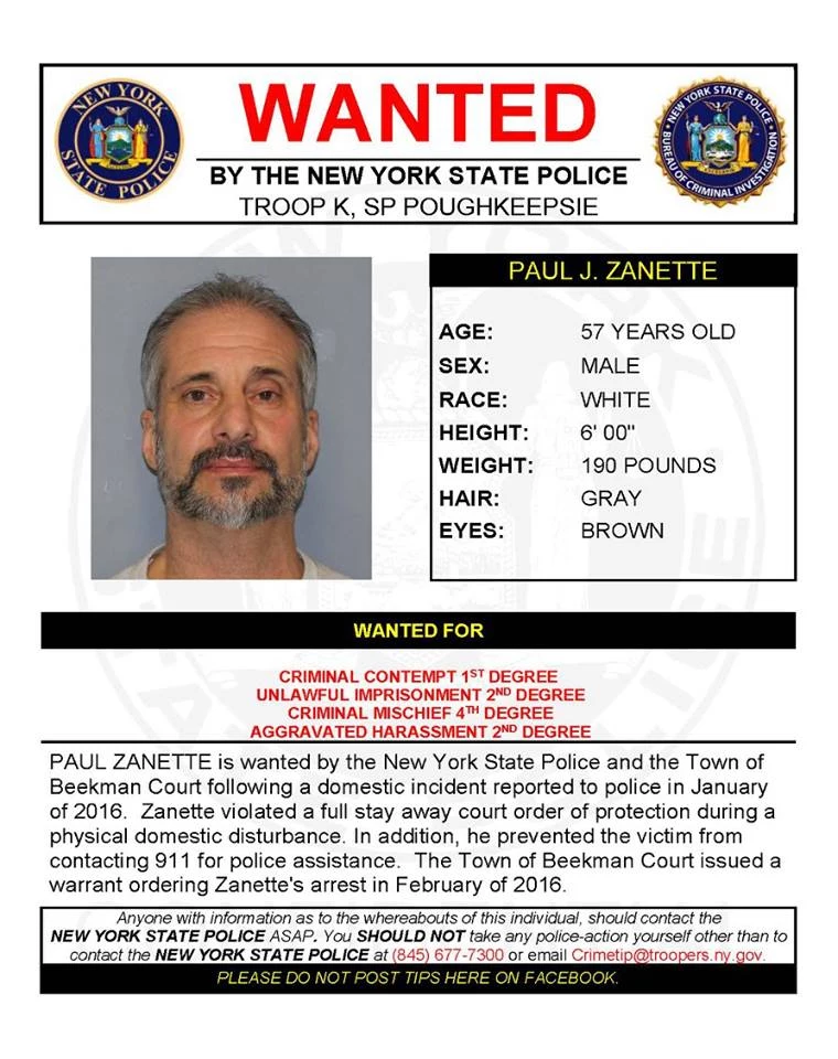 Warrant Wednesday Dutchess County Man Wanted For Unlawful Imprisonment picture
