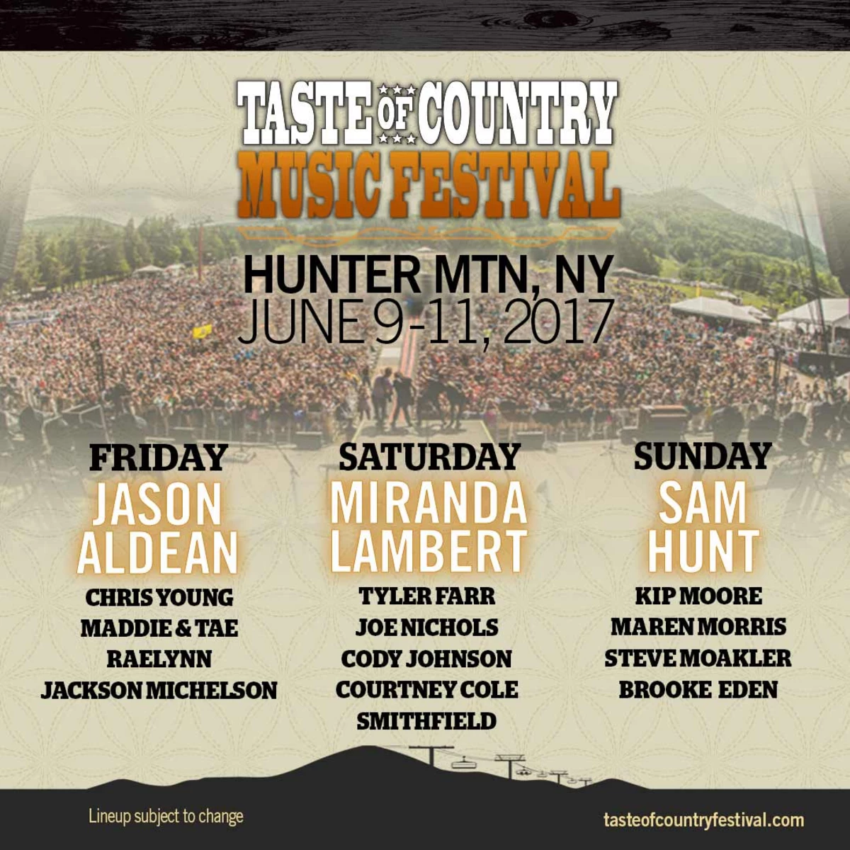 Last Chance to Win Tickets to This Year's Taste of Country Music Festival