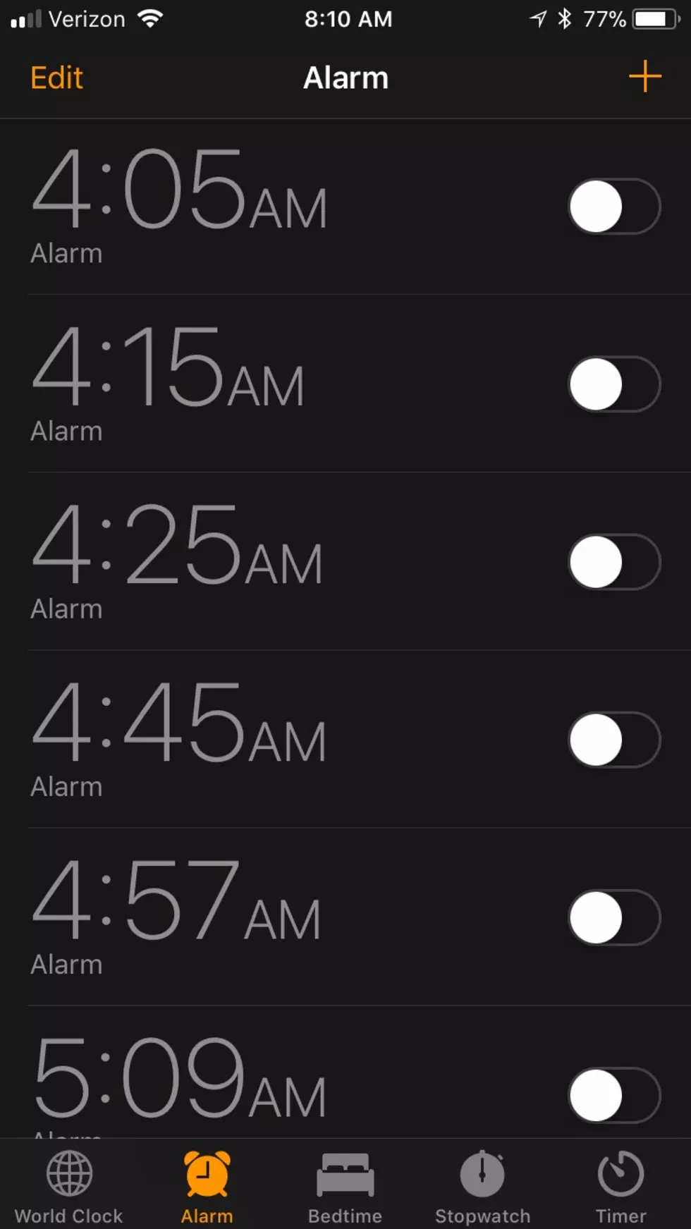 How Many Alarms Do You Have on Your Phone?