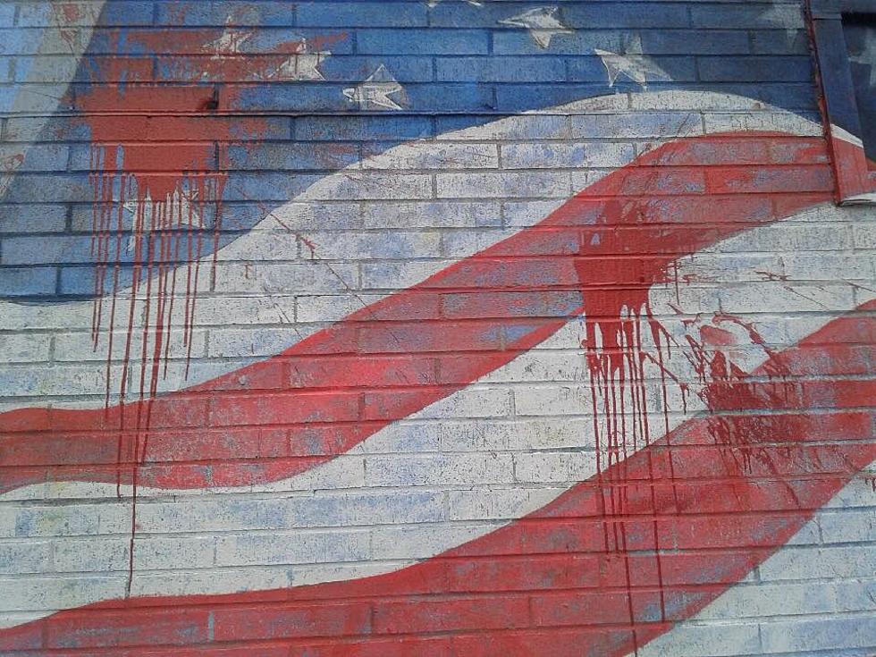 American Flag Mural Vandalized in Ulster County