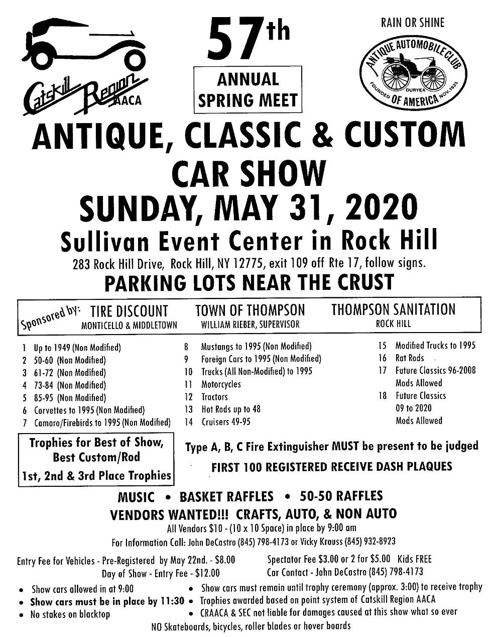 57th Annual Catskill Region AACA Car Show
